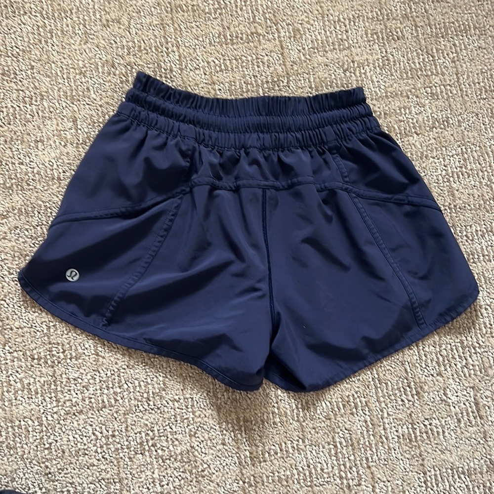 Navy blue Lululemon size 6 shorts